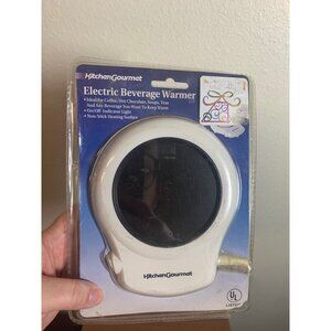 NEW Kitchen Gormet Electric Beverage Drink Warmer White Plug in Desktop Office